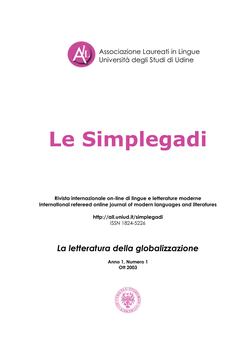 N. 1 (2003): La letteratura della globalizzazione - Copertina