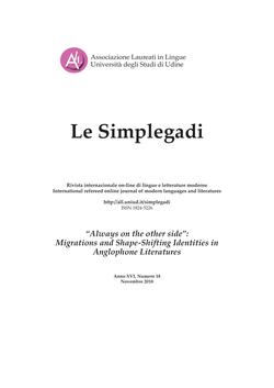 N. 18 (2018): “Always on the other side”: Migrations and Shape-Shifting Identities in Anglophone Literatures - Copertina