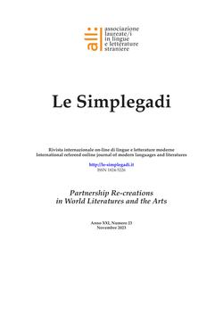 N. 23 (2023): Partnership Re-creations in World Literatures and the Arts - Copertina