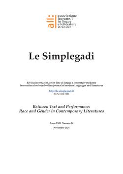 N. 24 (2024): Between Text and Performance: Race and Gender in Contemporary Literatures - Copertina
