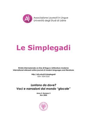 N. 3 (2005): Lontano da dove? Voci e narrazioni dal mondo glocale - Copertina