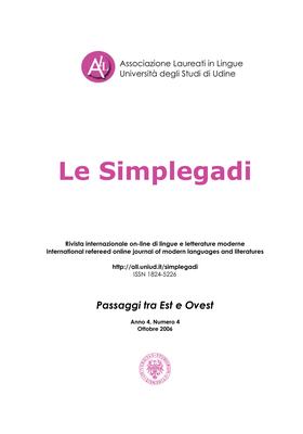 N. 4 (2006): Passaggi tra Est e Ovest - Copertina