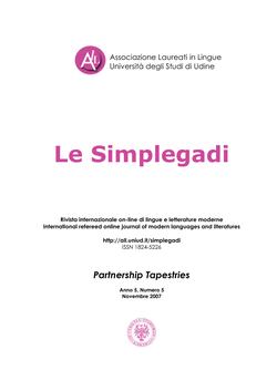N. 5 (2007): Partnership Tapestries - Copertina