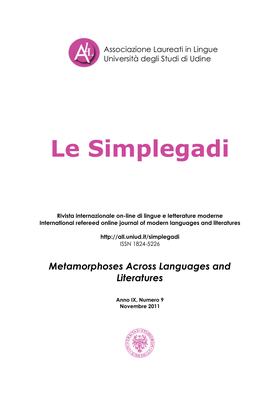 N. 9 (2011): Metamorphoses Across Languages and Literatures - Copertina